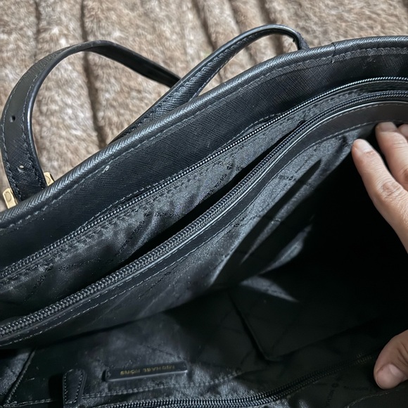 NWOT MK Large Black Saffiano Leather tote - Picture 5 of 6